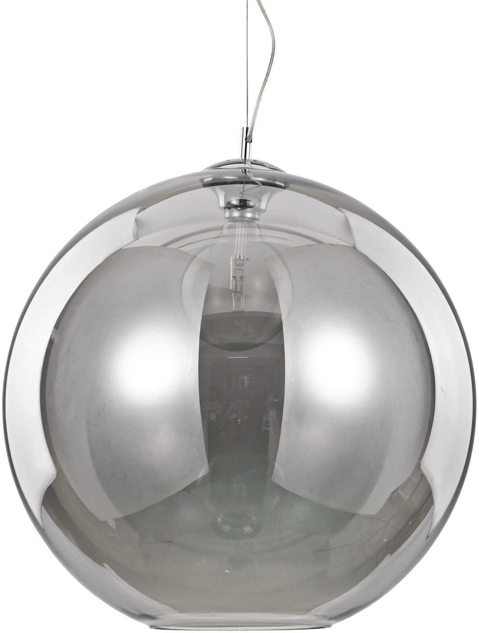 Pendel- Hængelampe Ideal Lux Nemo ø50   Røg Krom Justerbar Højde 55 264
