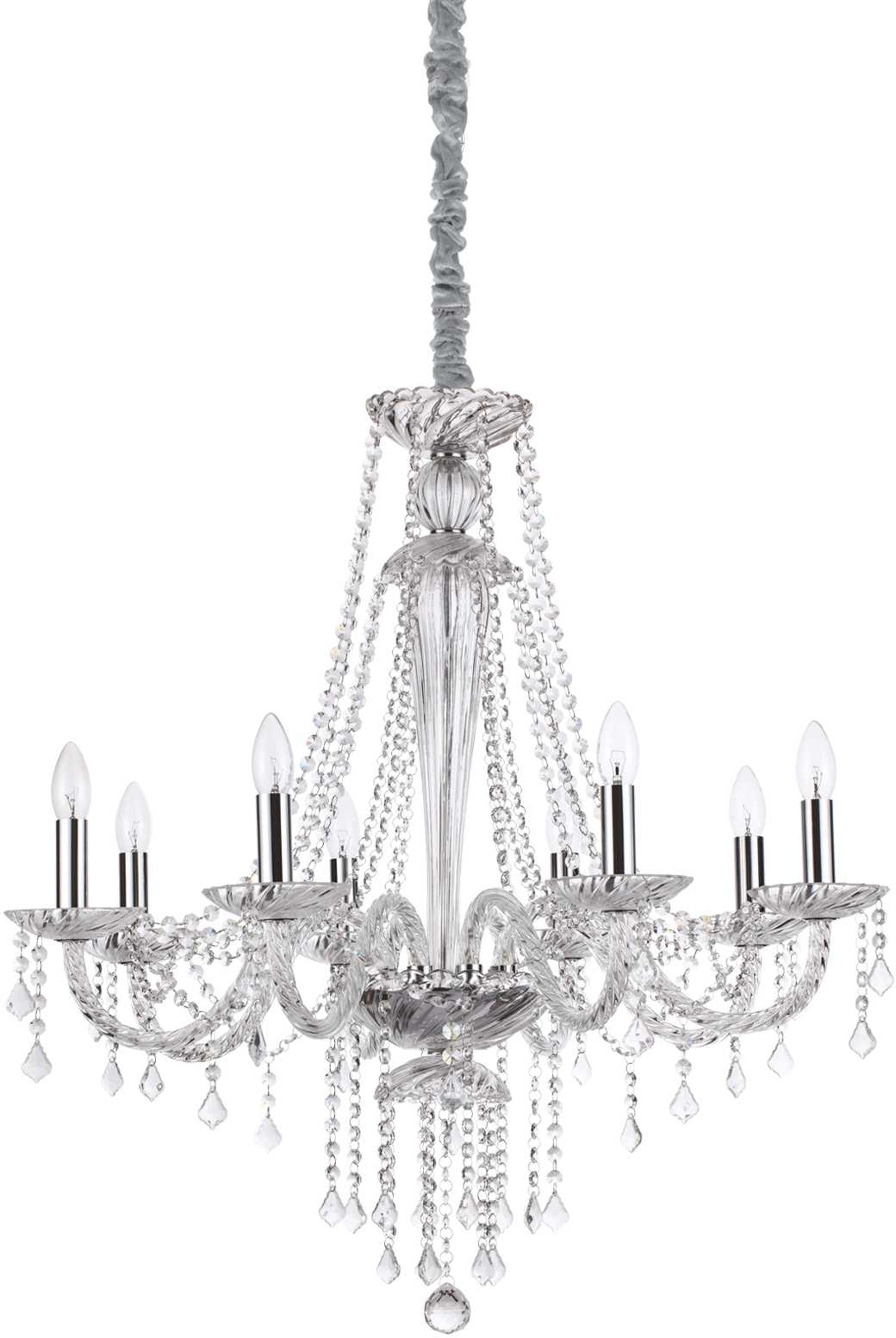 Pendel Lampe Ideal Lux Amadeus - Elegant Krom og Glas