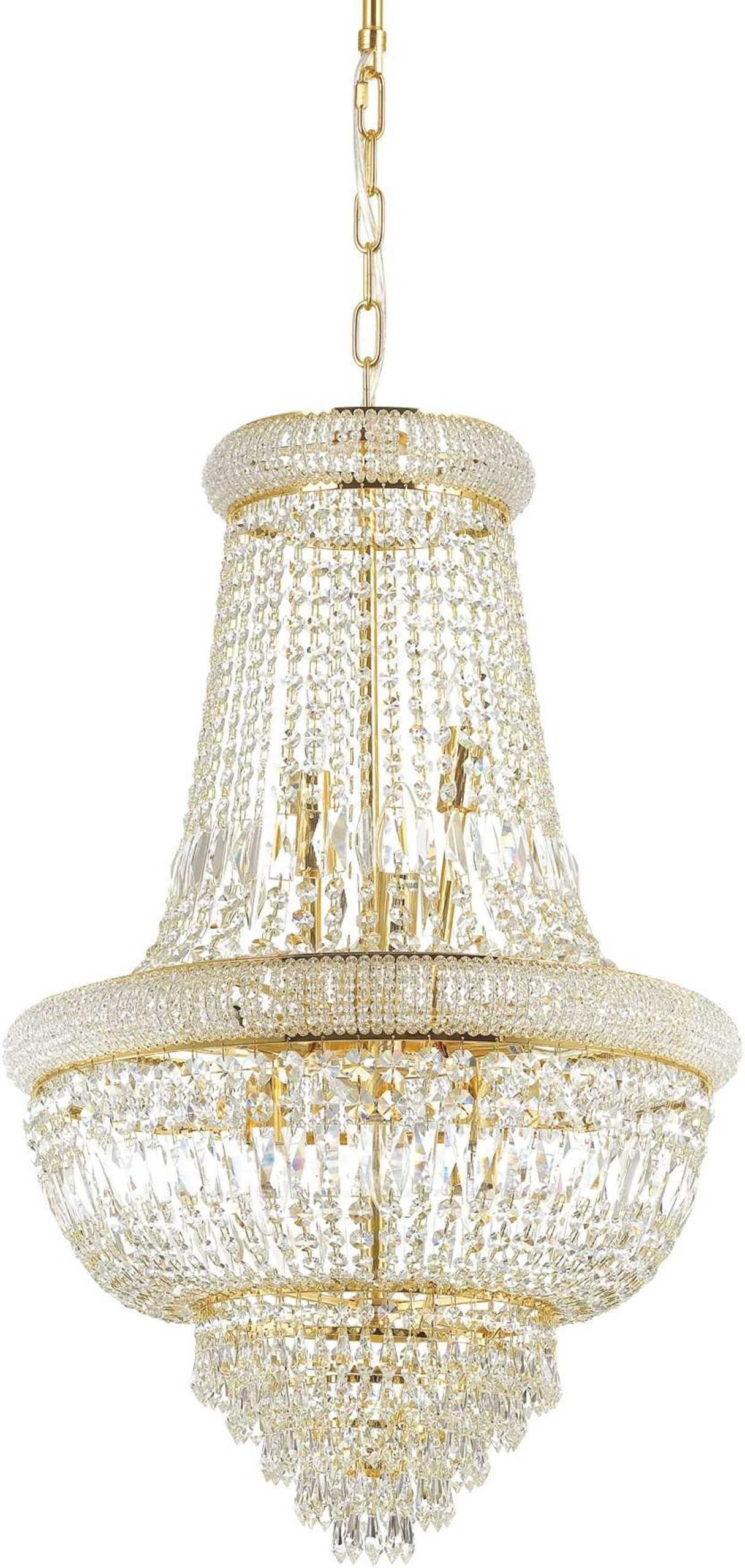 Elegant Pendel Lampe fra Ideal Lux Dubai med Krystaller