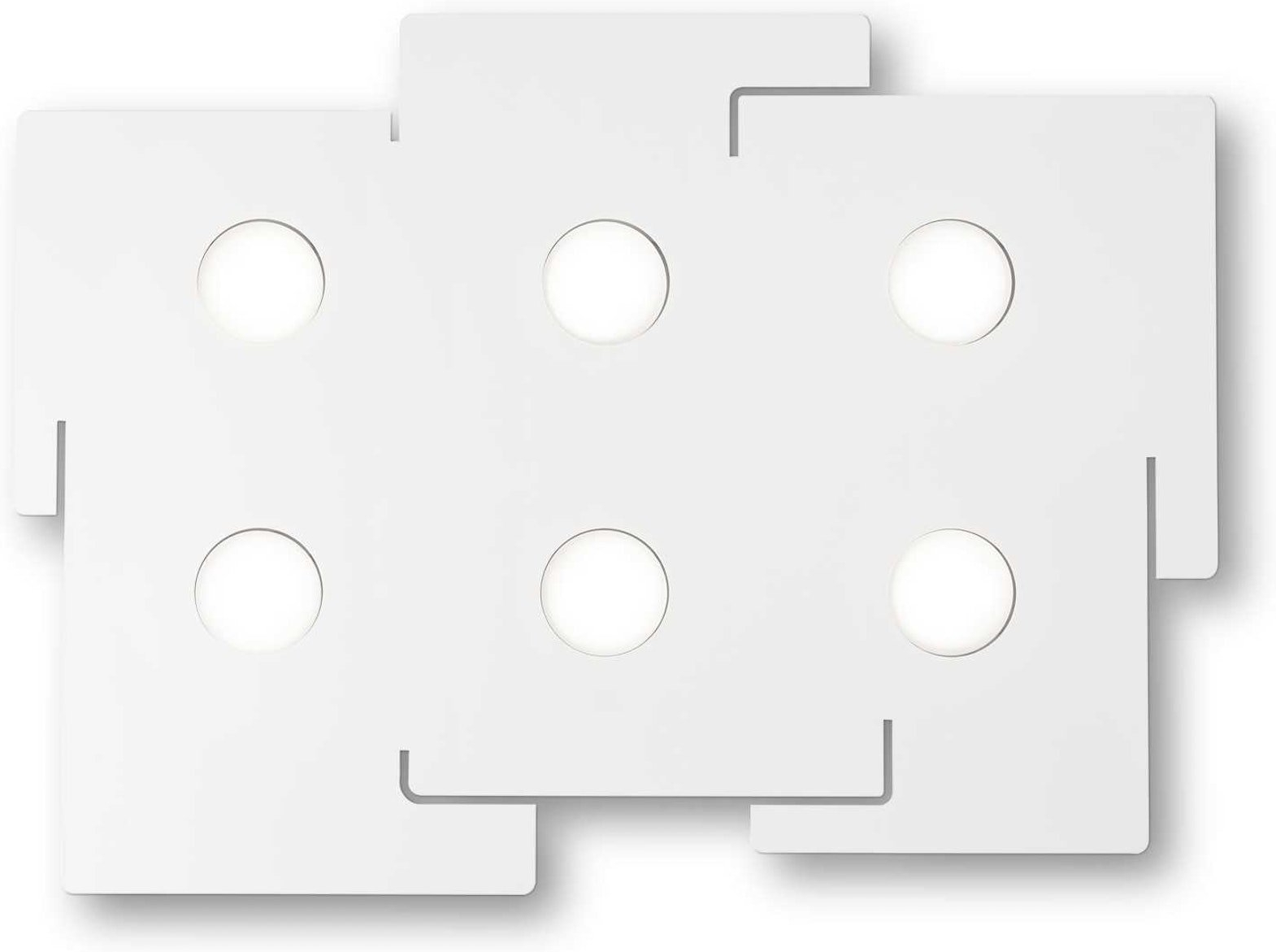 Moderne loftlampe Ideal Lux Totem i mat hvid metal