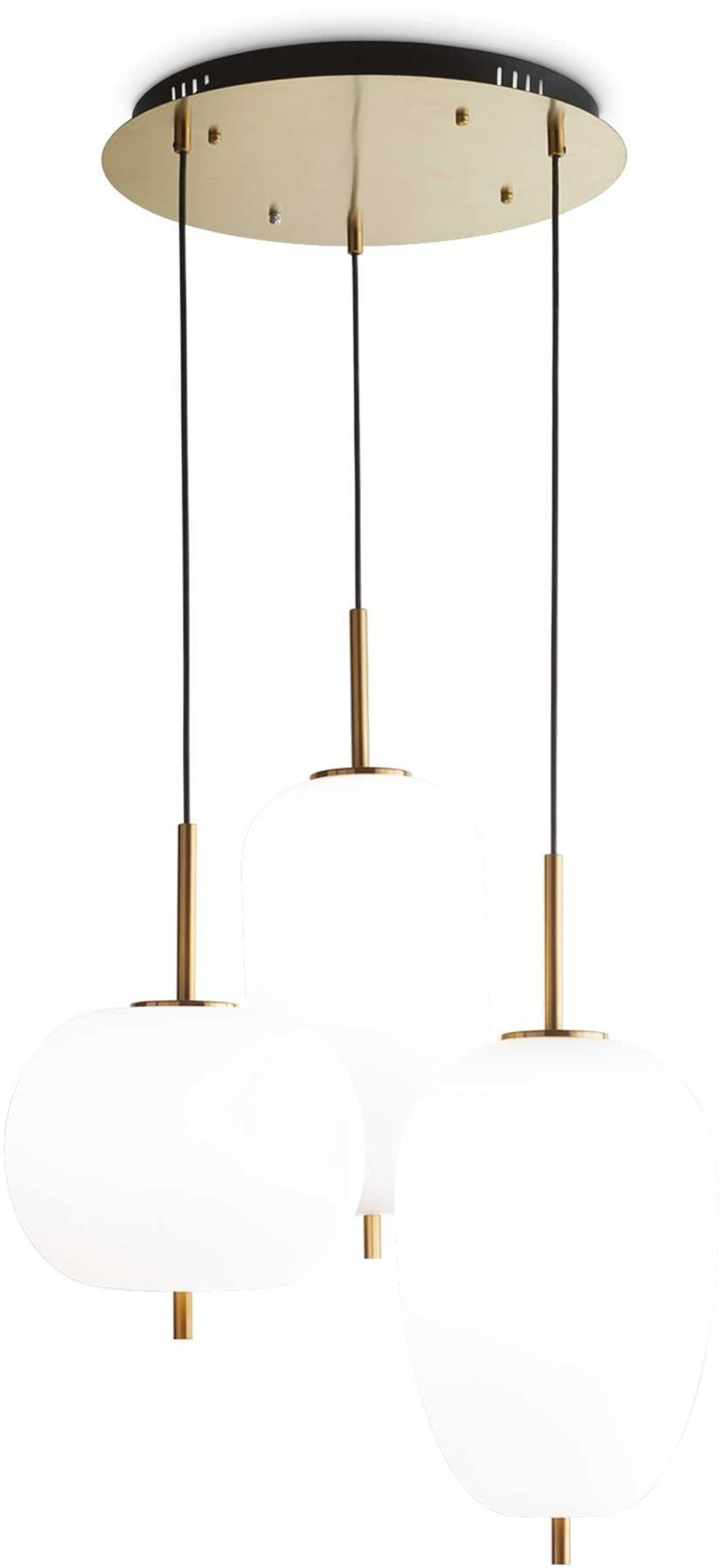 Elegant Pendel Lampe Umile fra Ideal Lux - Hvid/Guld LED