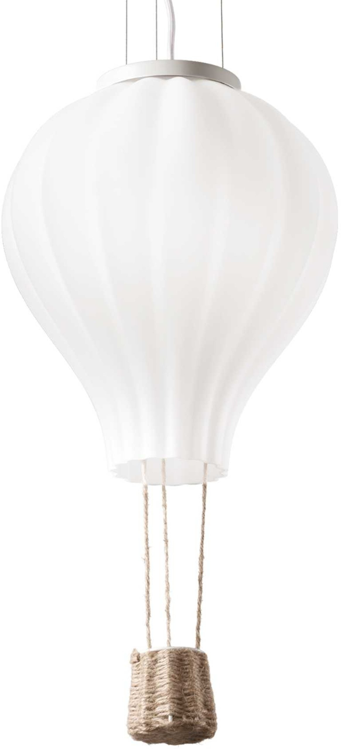 Pendel Lampe Ideal Lux Dream Big - Hvid Krom & Glas