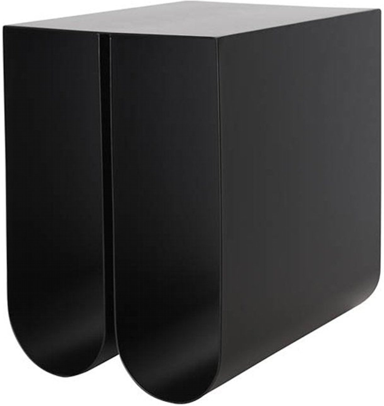 Sidebord Kristina Dam Curved Sort Stål H36ã B26ã L35