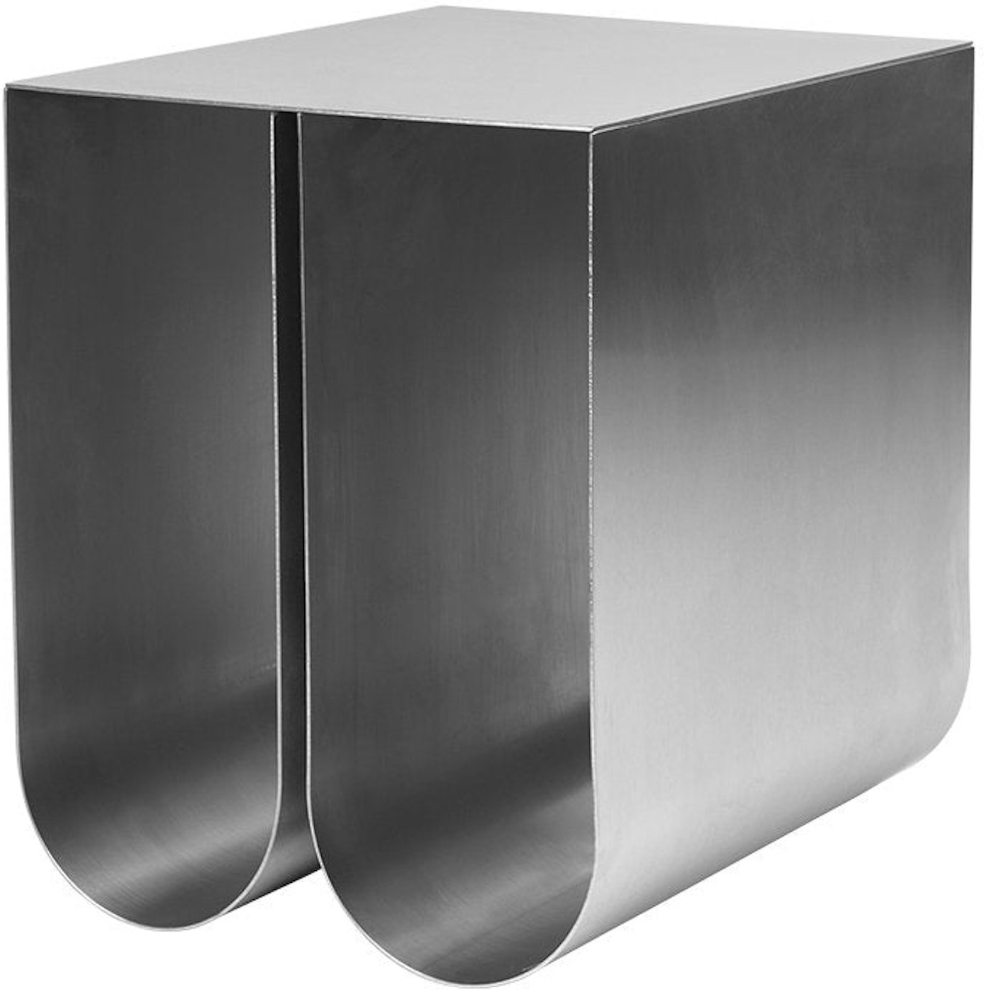 Sidebord Sengebord Kristina Dam Curved Sort Pulverlakeret Stål Nordisk Minimalisme
