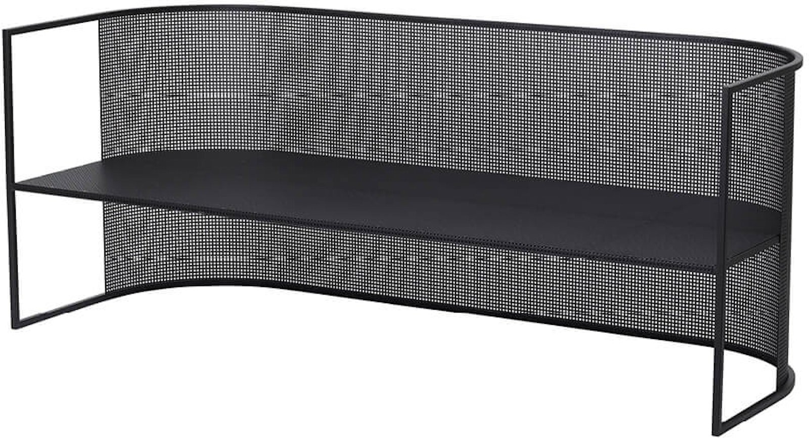 Sofabænk Kristina Dam Bauhaus Loungesofa   Rustfrit Stål Sort 170x64x67