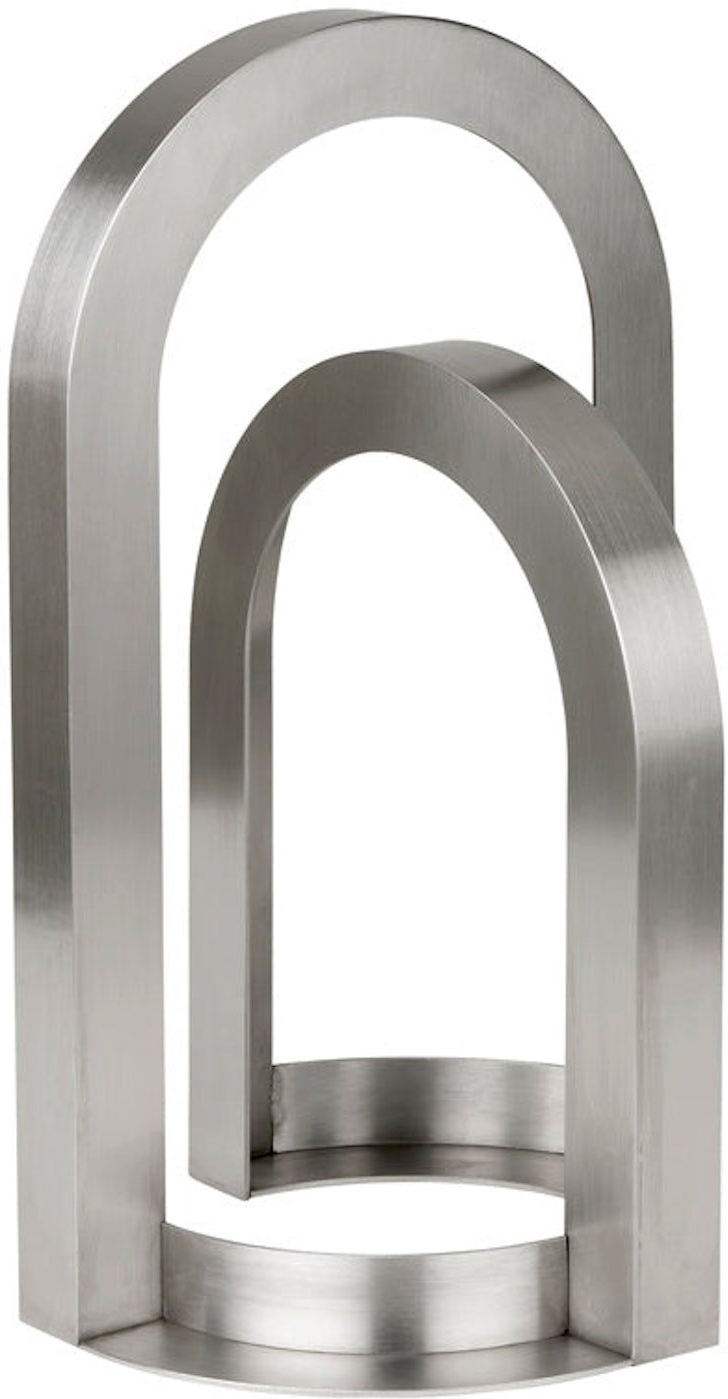 Skulptur Kristina Dam Arch-serien Rustfrit Stål Sølv D21   H37