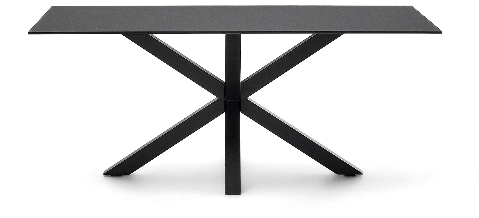 Spisebord Arya fra Kave Home - Nordisk Design i Sort Glas
