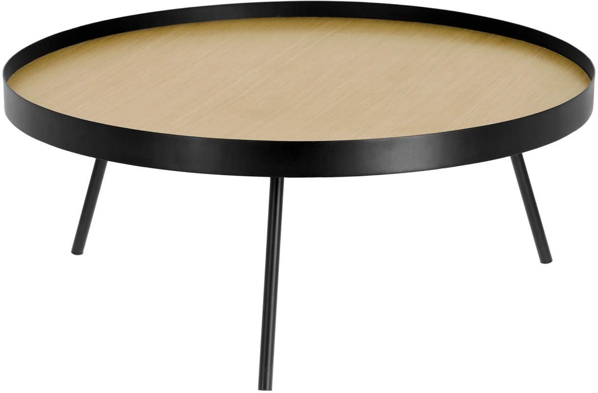 Sofabord Centerbord Kave Home Nenet 84x84x35 Stål Mdf Flerfarvet Bakkeformet Bordplade