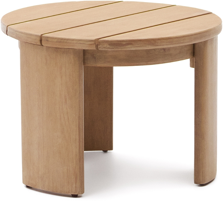 Udendørs Sidebord Kave Home Xoriguer Massivt Fsc Eukalyptustræ H43x60x60   Natur
