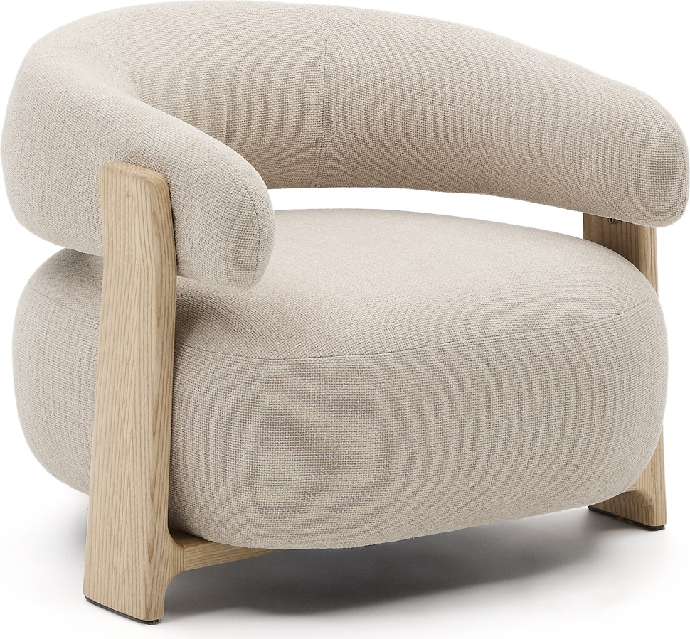 Lænestol Kave Home Granite Beige - Elegance til Dit Hjem