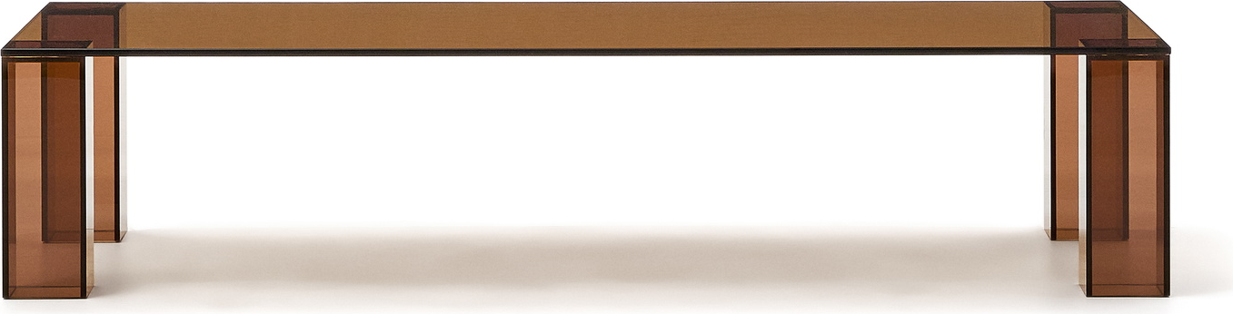 Sofabord Kave Home Adularia Brun Hærdet Glas 140ã 60ã 30