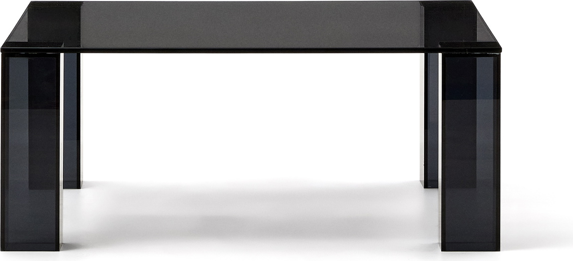Sidebord Kave Home Adularia Kvadratisk Mørkegråt Hærdet Glas 85ã 85 H35