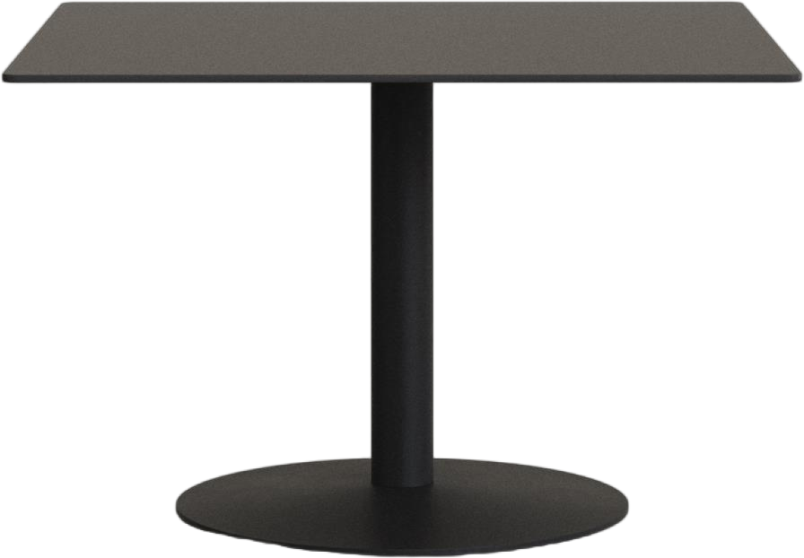 Udendørs Cafébord Tiaret fra Kave Home - Sort Stål 90x90