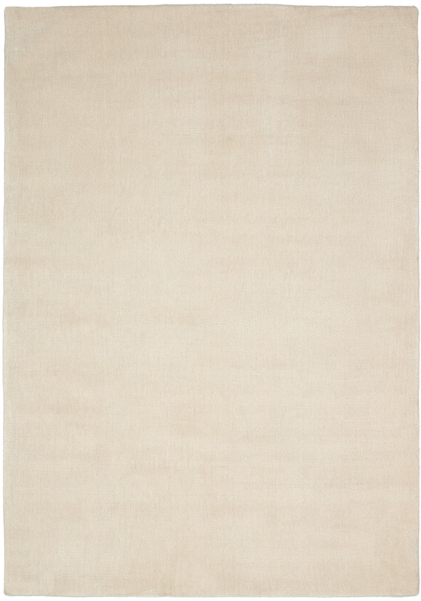 Gulvtæppe Kave Home Empuries 160x230 Hvidt Stof Nordisk Design Blødt