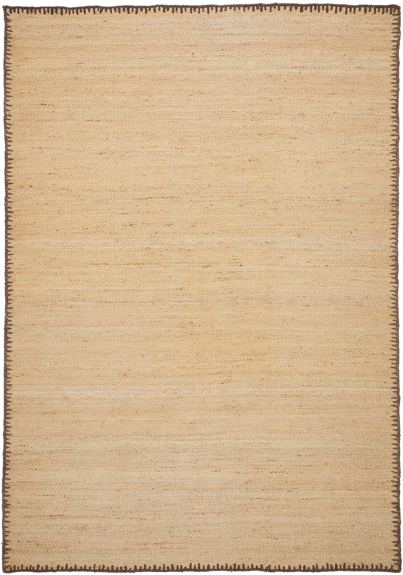 Gulvtæppe Kave Home Sorina 160x230 Natur Håndlavet Jute Bomuld Tæppe