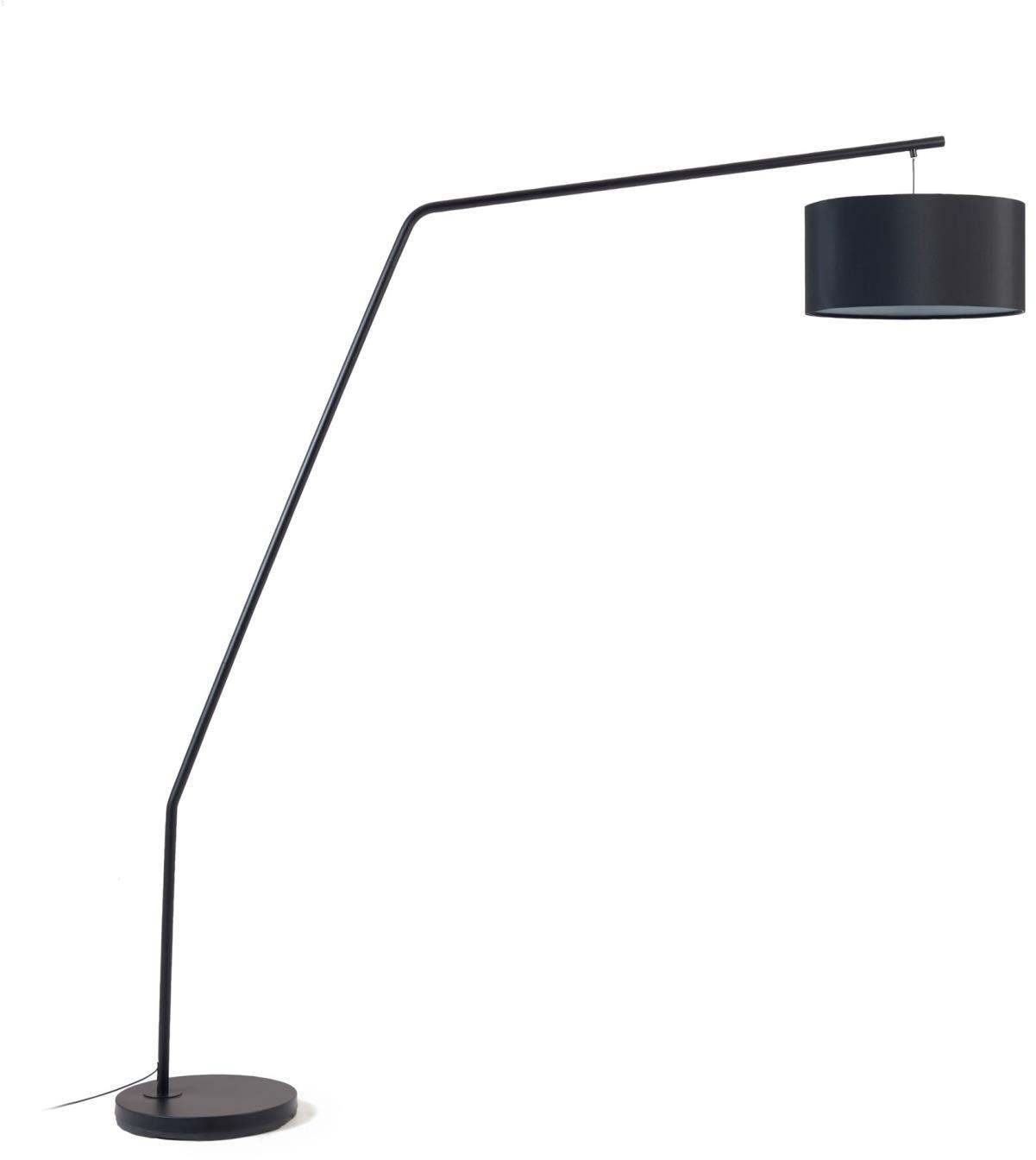 Indendørs Bordlampe Ciana i Sort Metal og Bomuld