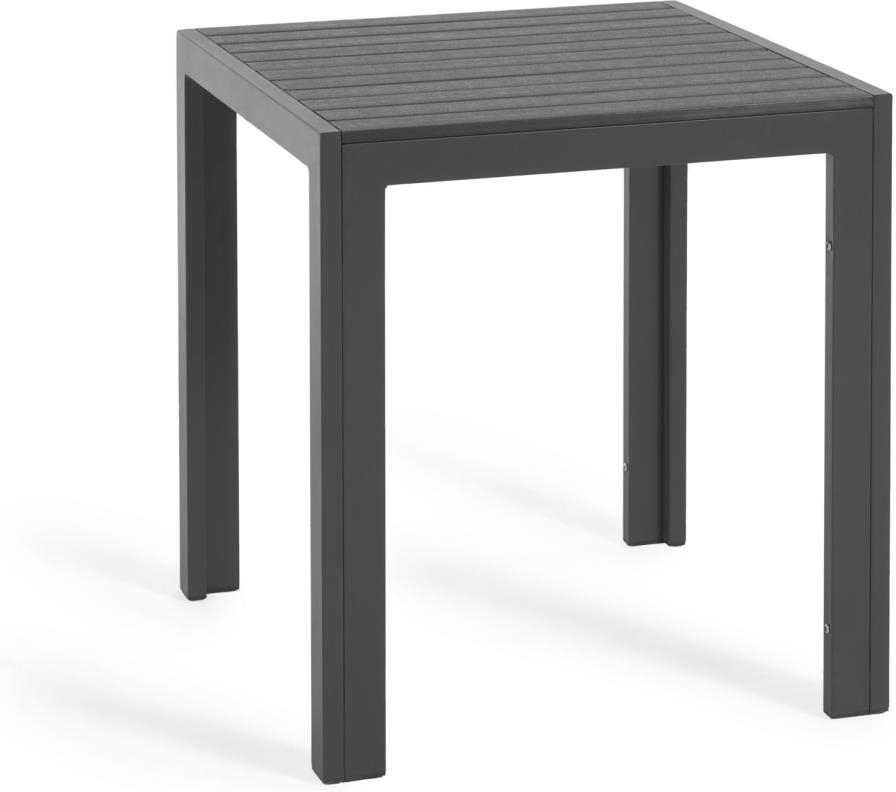 Udendørs Spisebord Kave Home Shirley - Sort Aluminium 70x70