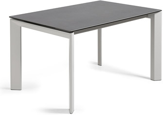 Udtræksspisebord Kave Home Axis – Keramisk Top, Sort/Grey