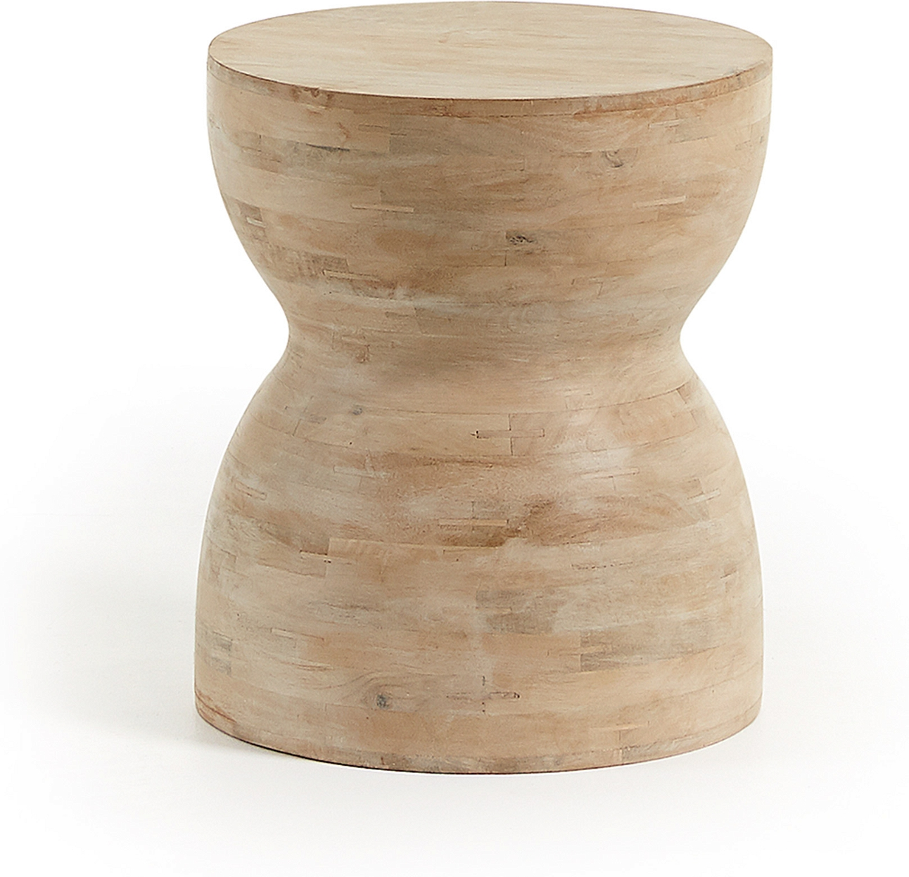 Sidebord Kave Home Mazy Småbord Massivt Mangotræ Natur 40x40x45 Nordisk Moderne Design