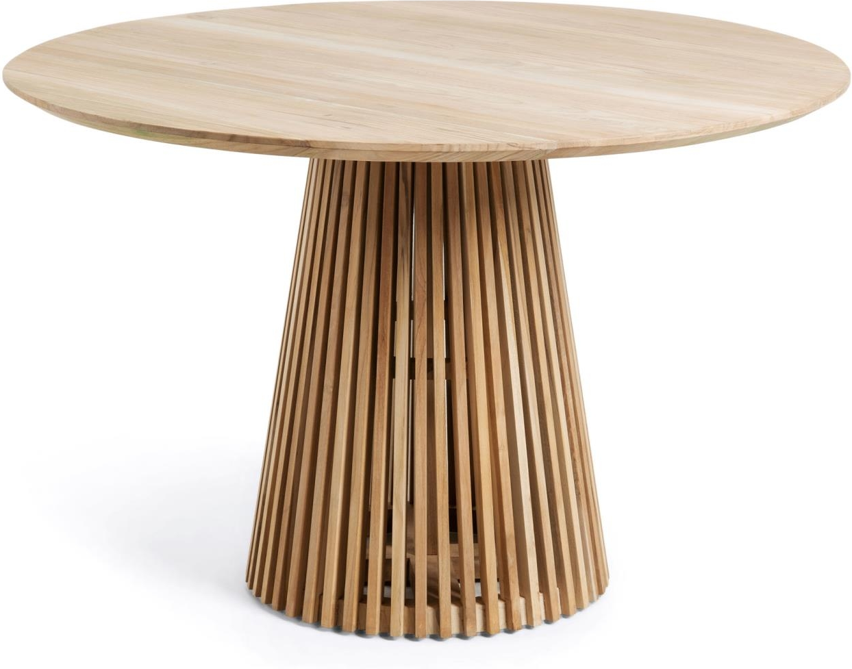 Rundt Teak Spisebord Jeanette til Udestue og Terrasse