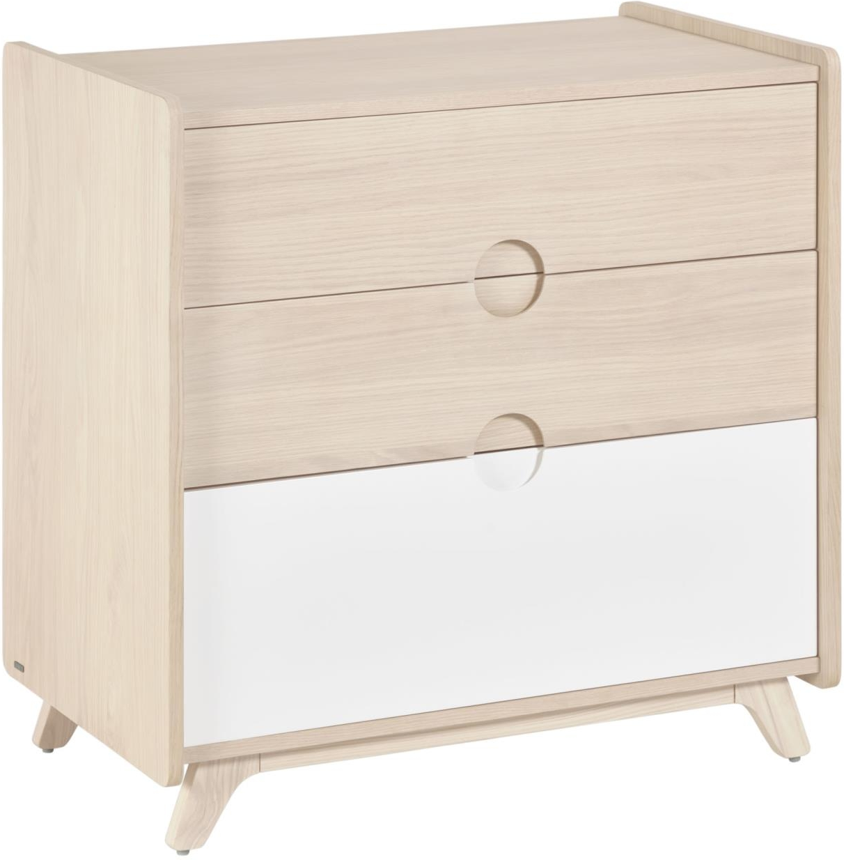 Kommode Kave Home Nunila   Naturlig Asketræ   Skuffer Soft-close Bæredygtigt Nordisk Design H90 B54 D90