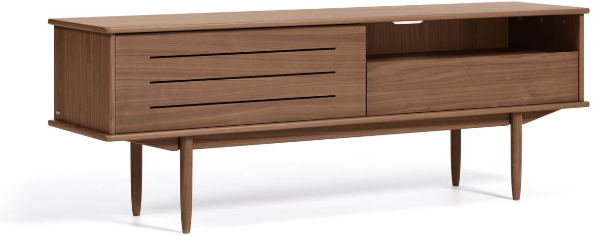 -bord Kave Home Carolin   Valnødstræ 180x45x63