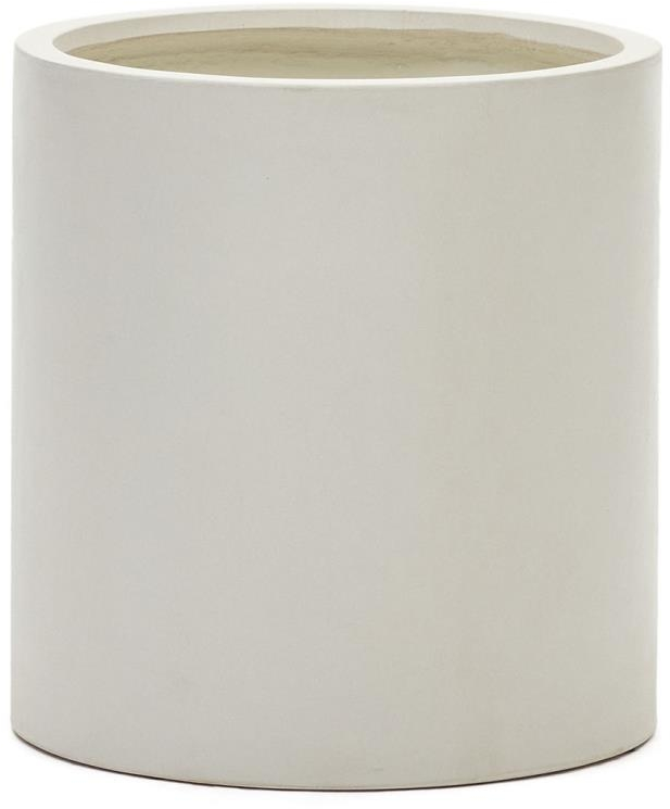 Plantekrukke Kave Home Aiguablava Cement Hvid H55ã ø52 Nordisk Moderne Indendørs Udendørs