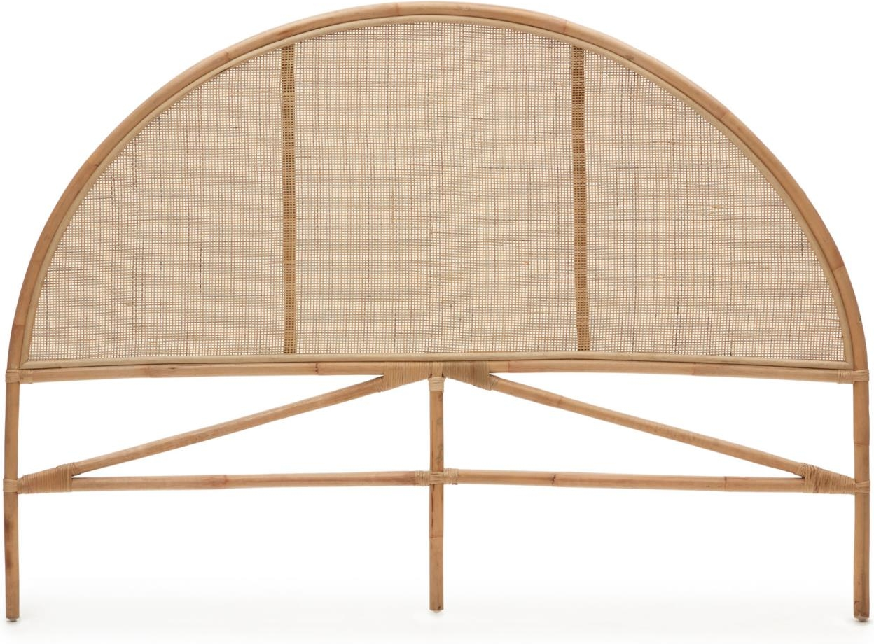 Rattan Sengegavl Kave Home Quiterie Til 150-160 Natur