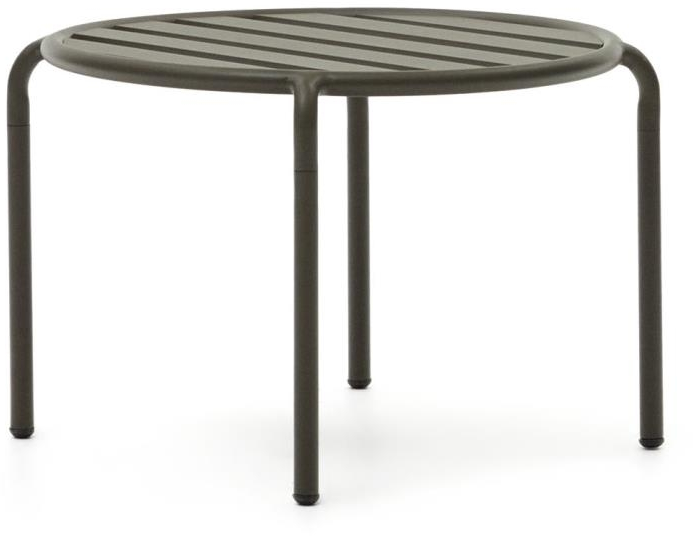 Udendørs Sidebord Kave Home Joncols   Grøn Aluminium  Rust-    -bestandig H42ã B68ã D68