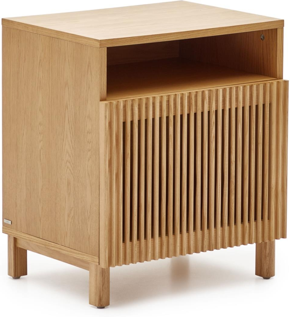 Elegant Beyla Sengebord i Natur Askefiner fra Kave Home