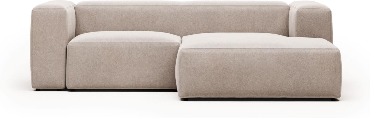 Chaiselongsofa -personers Højrevendt Kave Home Blok Beige Pletafvisende Stof Moderne Nordisk Design 240x174