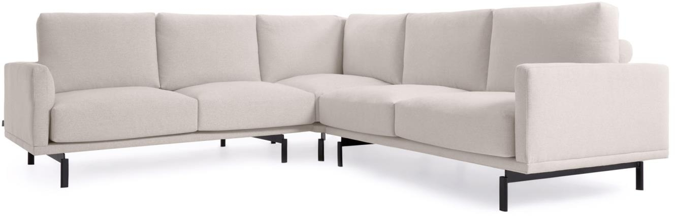 Hjørnesofa Kave Home Galene Polstret Beige 267x267x94 Bæredygtig Nordisk Design
