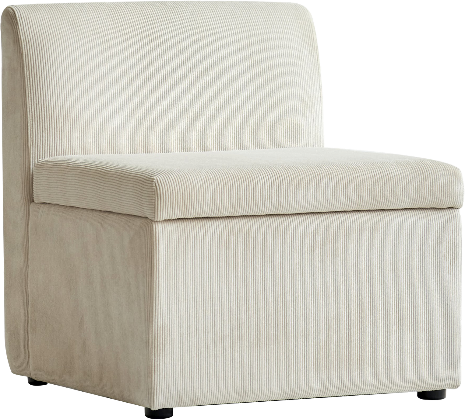 Sofamodul Nordlys Furniture Vardecentre Centermodul Beige Fløjl 60x60x68