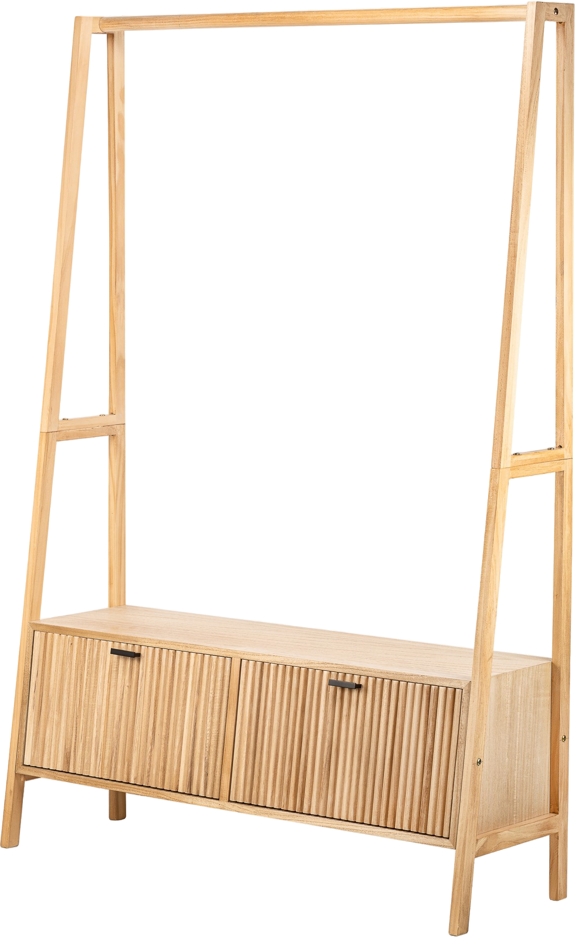 Reol Med Stativ Nordlys Furniture Turku   Massivt Fyrretræ Natur H165xb110xd36   Opbevaringsreol