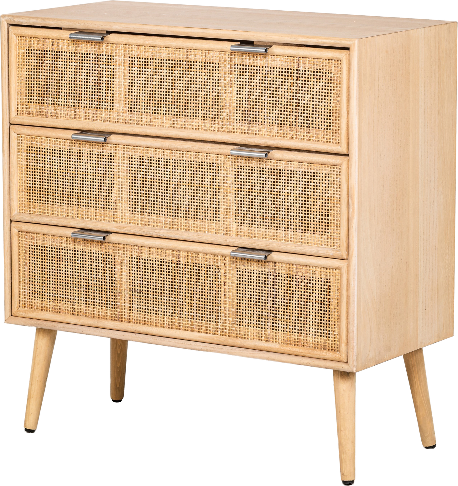 Kommode Nordlys Furniture Manilla   Natur Rattan   Fsc-bøg H78ã B75ã D35