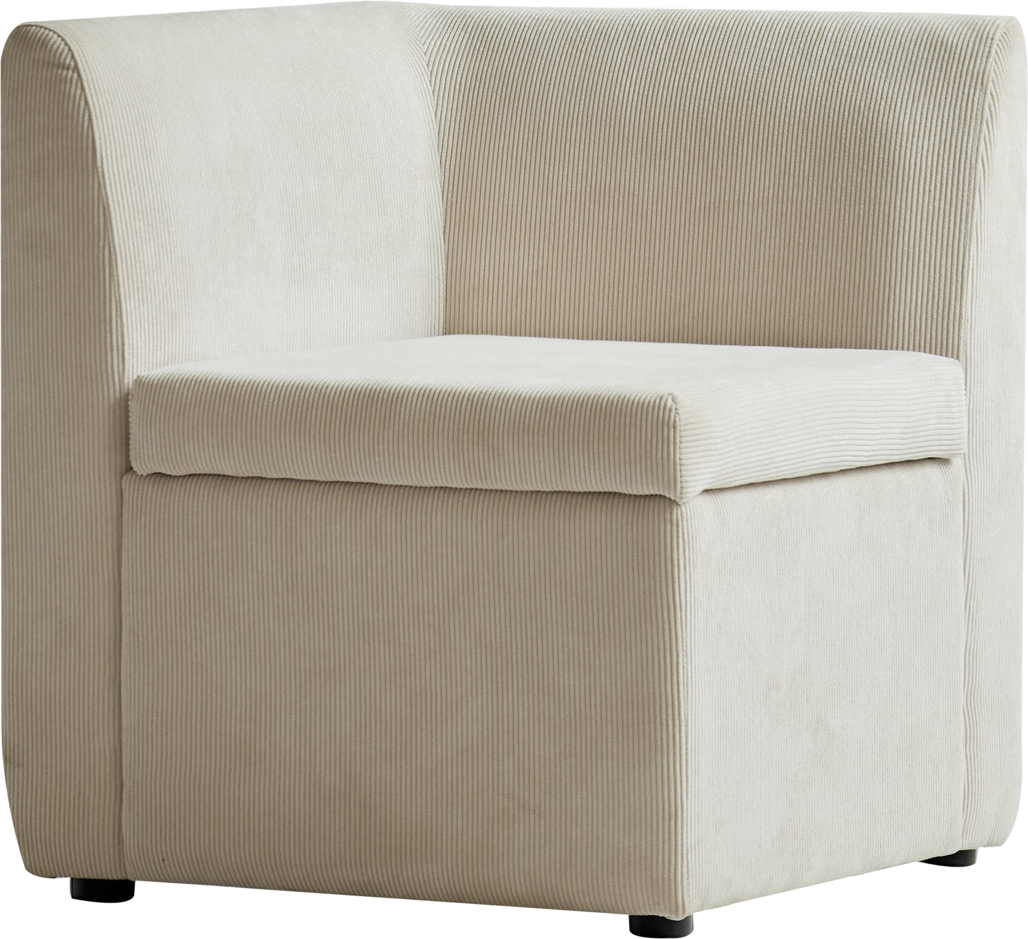 Sofamodul Hjørnemodul Nordlys Furniture Vardecorner Fløjl Beige 60x60x68