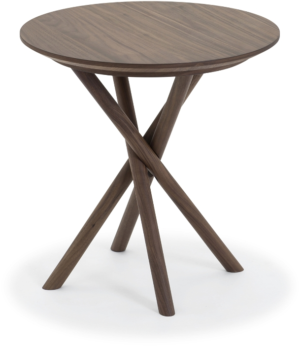 Sidebord Nielsen Design Hasseris   Valnød ø50   H50