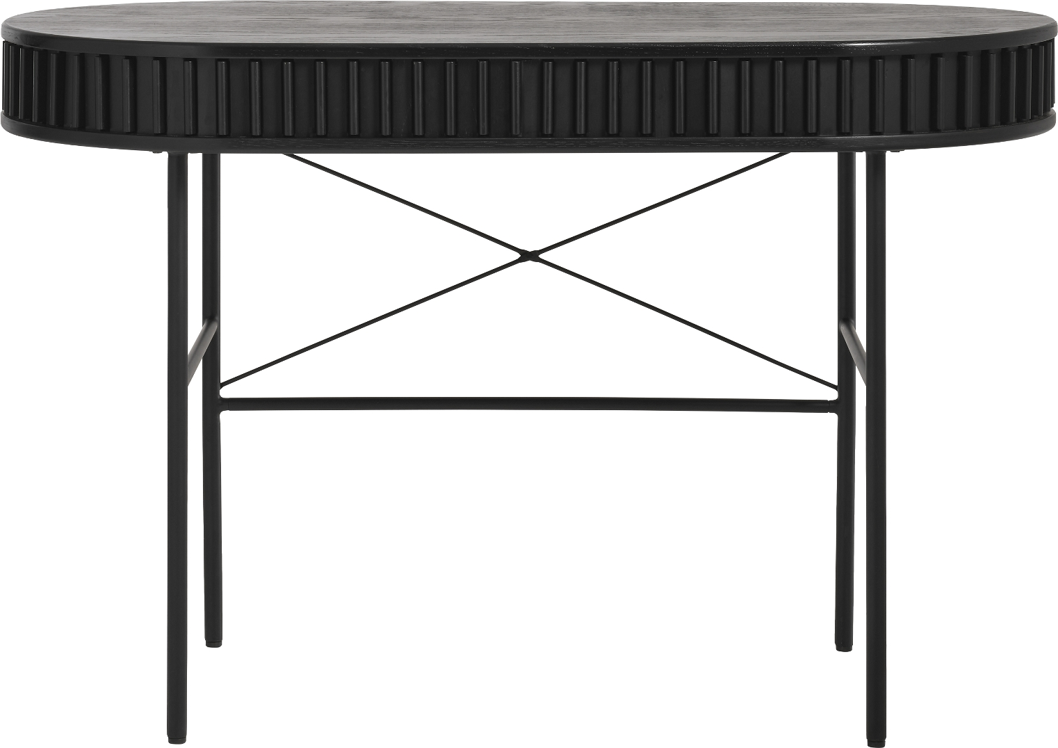 Skrivebord Nordique Design Siena   Sort Egetræ Minimalistisk Kontorbord H75ã B120