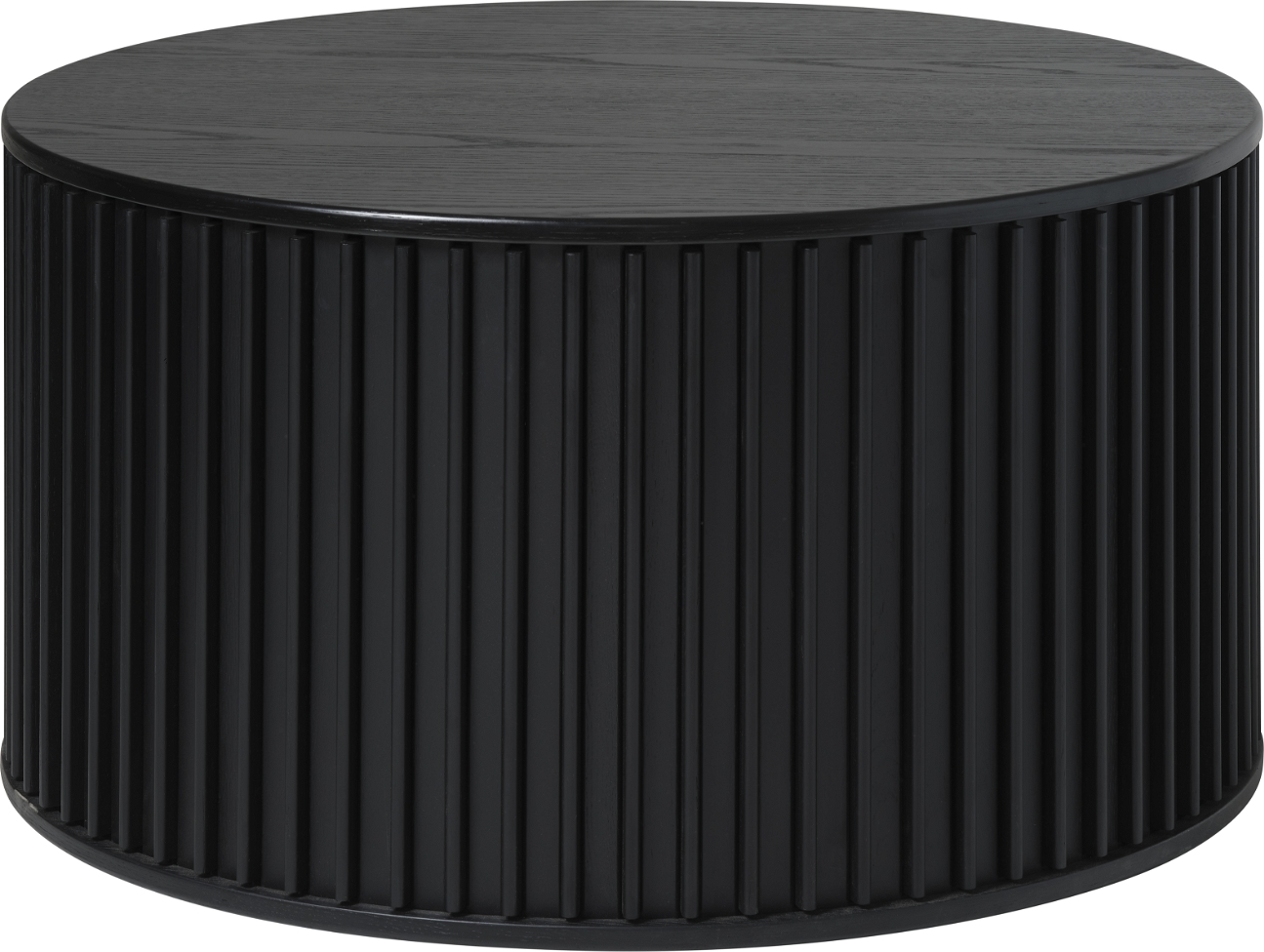 Sofabord Nordique Design Siena Rundt ø85ã 45   Sortmalet Egetræ   Mdf   Nordisk Minimalistisk Kaffebord