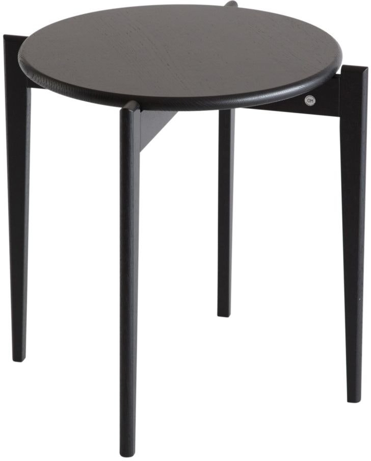 Elegant Rundt Sofabord Tilia i Sortbejdset Egetræ