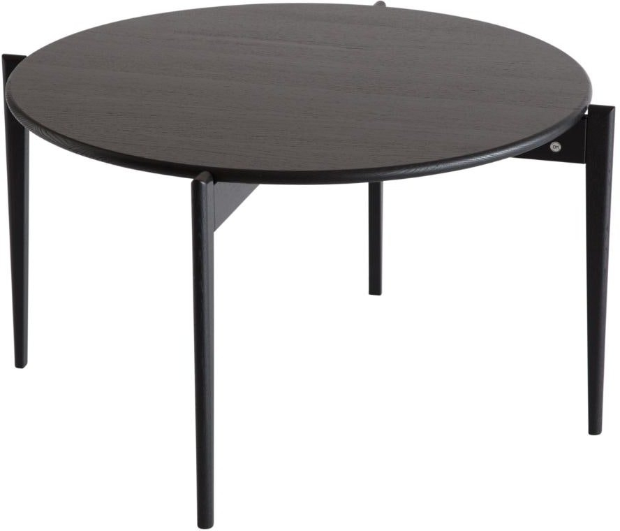 Oscarssons Tilia Sofabord Ø88 H48 i Sortbejdset Eg - Stilrent Design