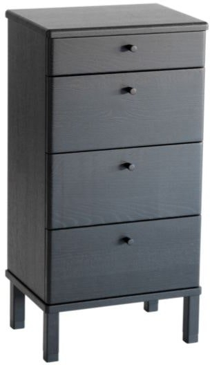 Kommode Oscarssons Möbel Cora  Sortbejdset Egetræ    Skuffer  H79ã B40ã D31