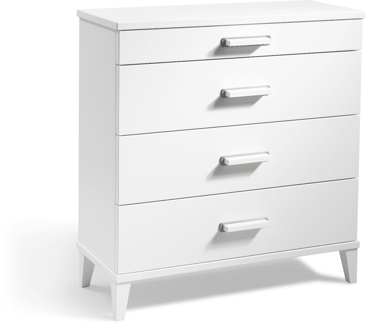 Elegant Malva Kommode i Hvidlakeret MDF med Skuffer