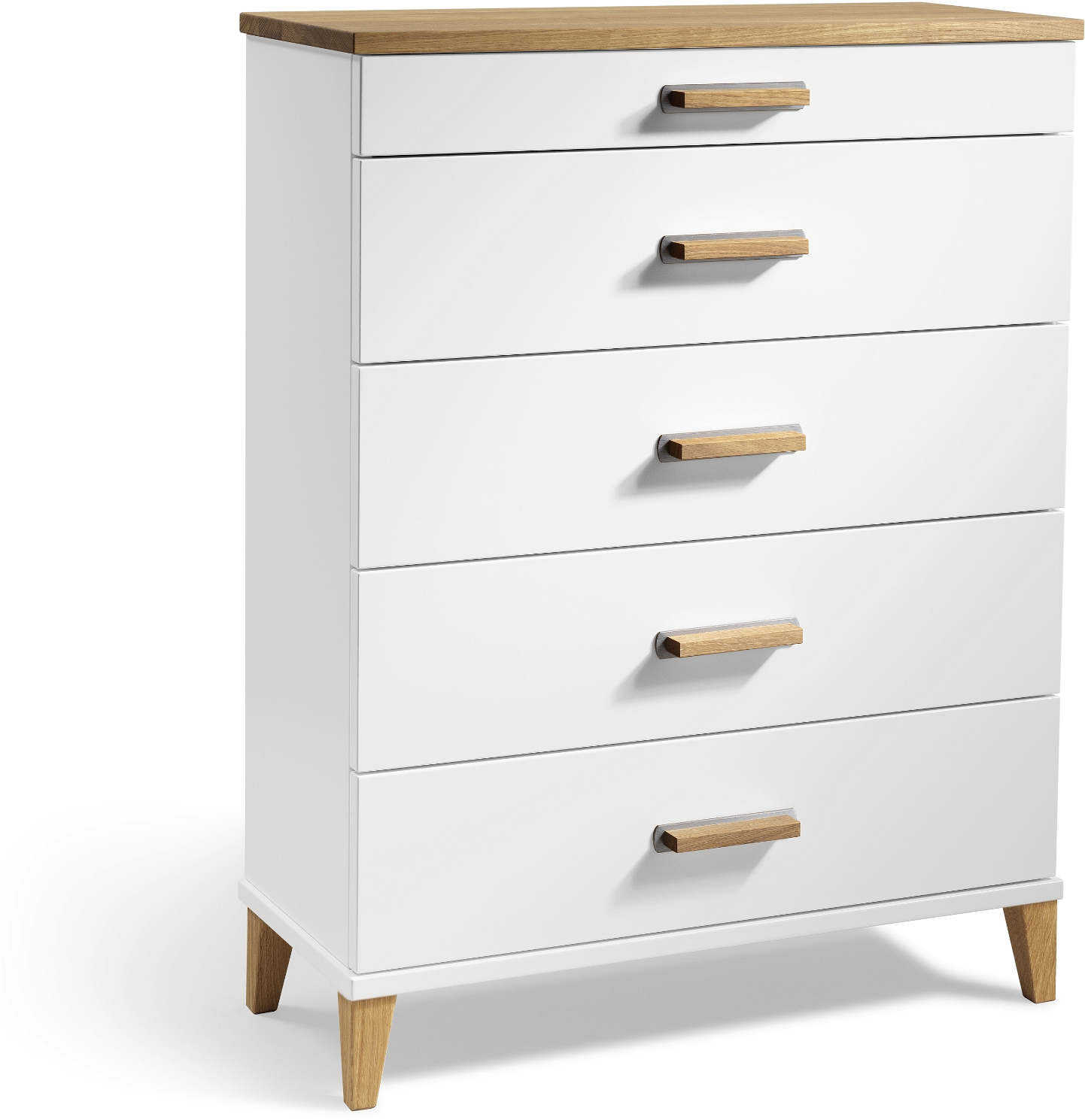 Kommode Oscarssons Möbel Malva   Hvidlakeret   Oliebehandlet Egetræ   94x70x31