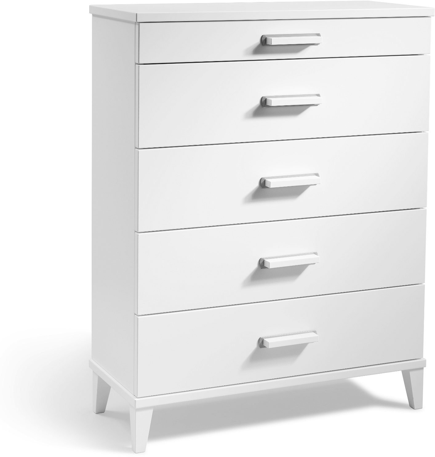 Kommode Oscarssons Möbel Malva     Skuffer  Hvidlakeret Mdf  Minimalistisk Design  94ã 70ã 31