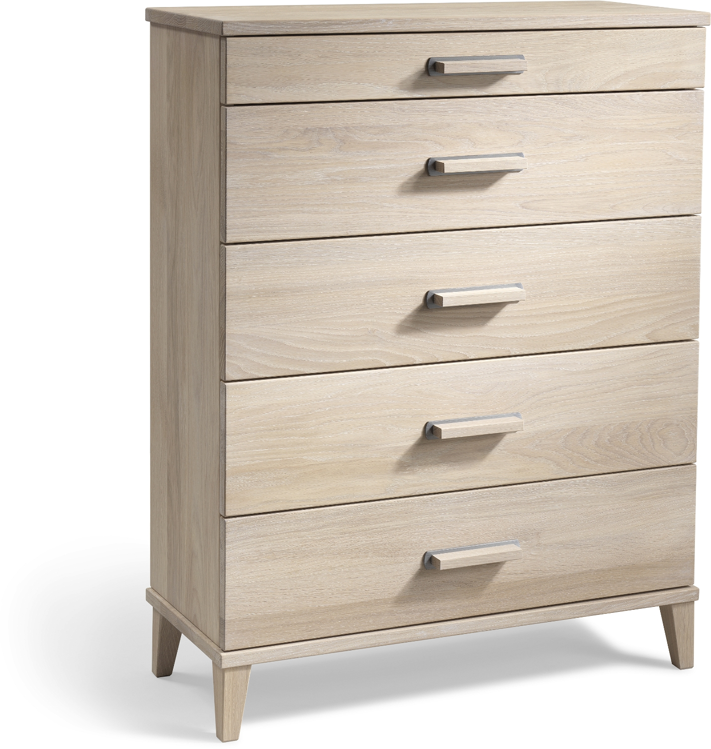 Malva Skuffekommode i Hvidolieret Egetræ - Elegant Design!