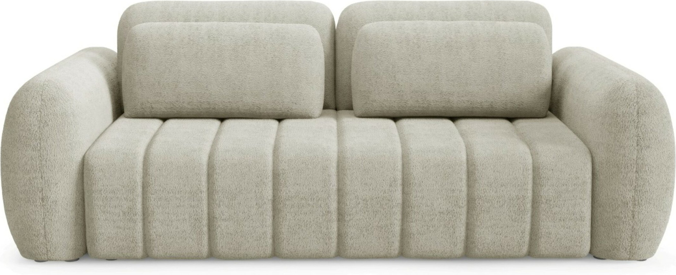Sovesofa Maison Vellé Norvella  -personers  Bouclé-stof Quelle 03 100  Polyester  Soveflade 200x160    H95ã B266ã D110