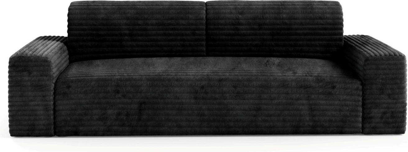 Sovesofa Maison Vellé Calira  -personers  Sofa-seng   Tilia 100 Ribbet Stof  Soveflade 200x155    Opbevaring  Fuldpolstret