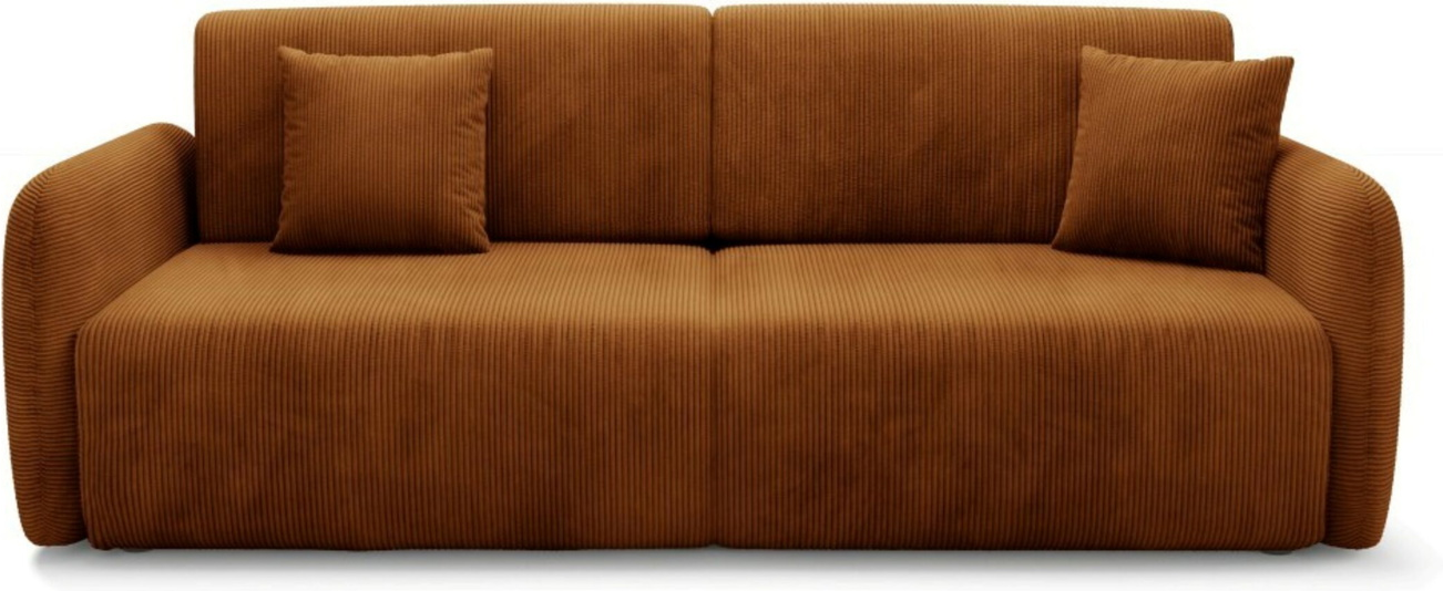 Sovesofa -personers Maison Vellé Sorella Poso 40 Ribbet Stof 200x155 Liggeflade Automatisk åbningsmekanisme