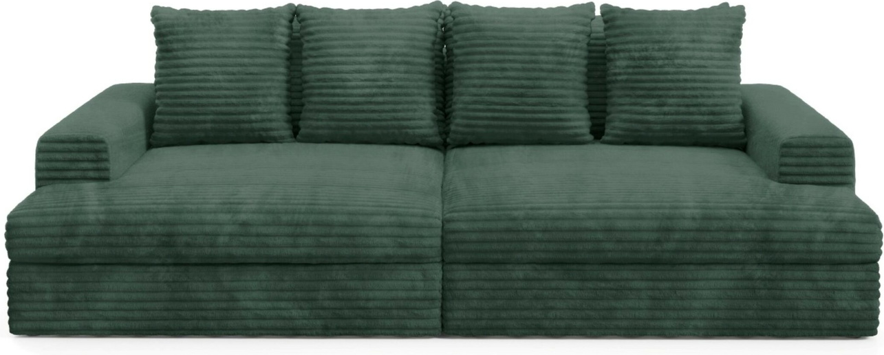-personers Sovesofa Maison Vellé Elviano  Udtrækbar 220x147    Tilia 39 Grøn Fløjl  Stof